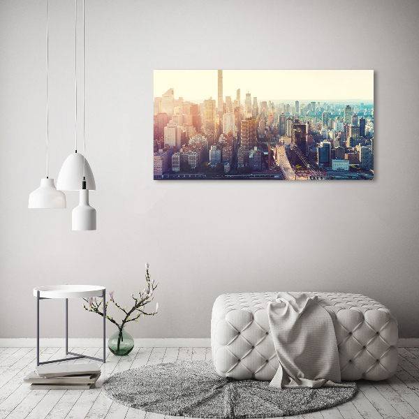 Moderný obraz canvas na ráme New York vtáčie pohľad