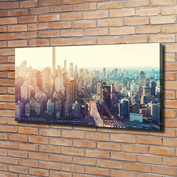 Moderný obraz canvas na ráme New York vtáčie pohľad