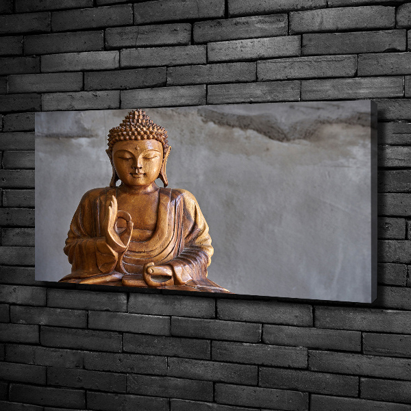 Foto obraz na plátne Drevený budha