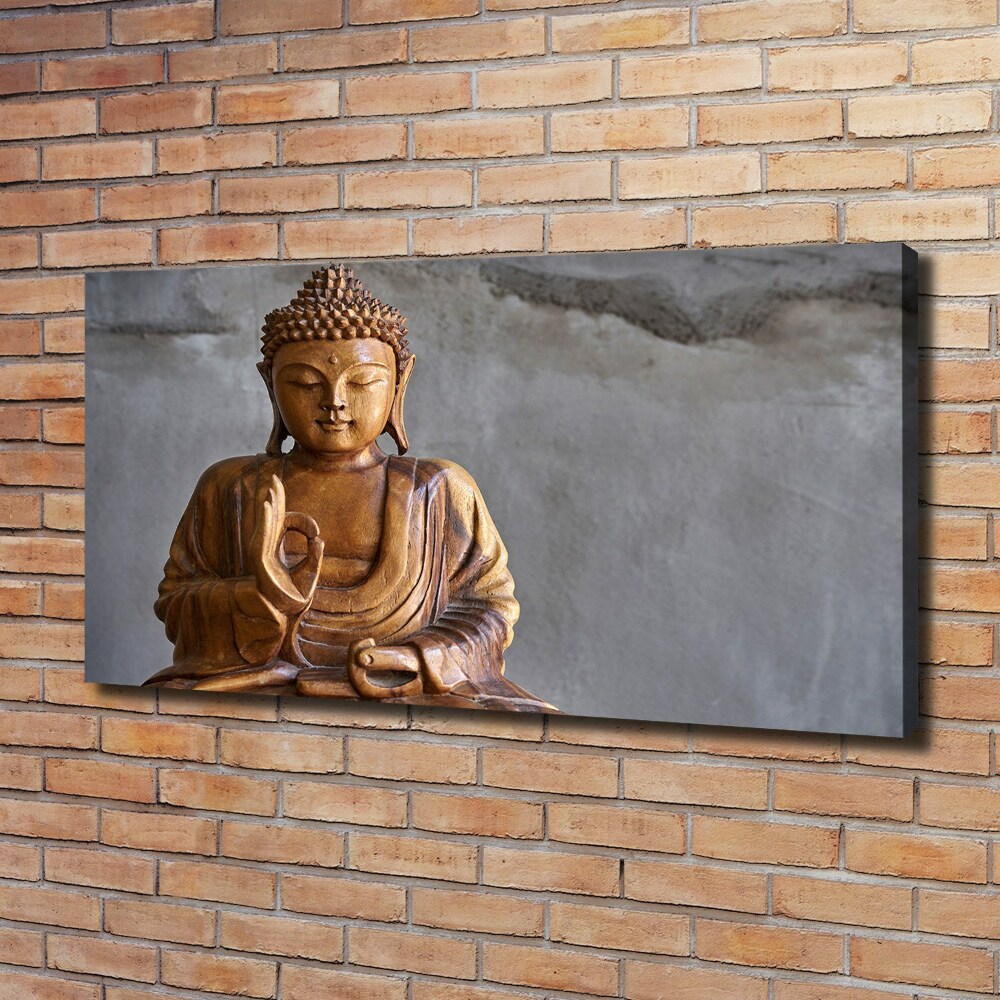 Foto obraz na plátne Drevený budha