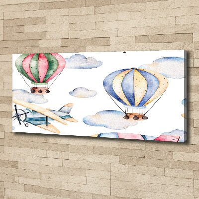Foto obraz na plátne do obývačky Lietadlá a balóny