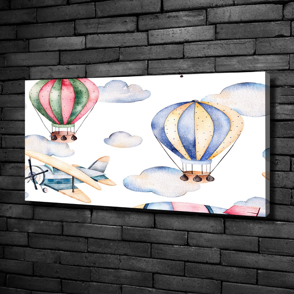 Foto obraz na plátne do obývačky Lietadlá a balóny