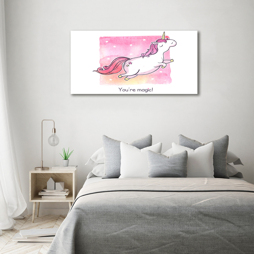Foto obraz canvas Ružový jednorožec
