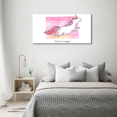 Foto obraz canvas Ružový jednorožec