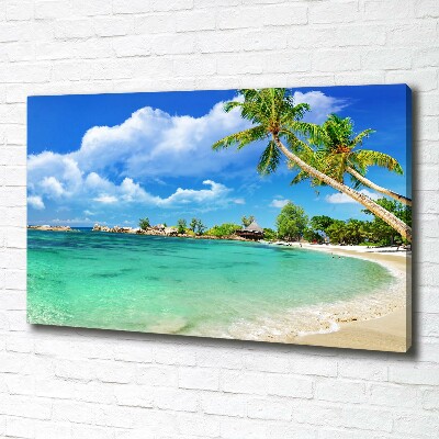 Foto obraz na plátne Seychely pláž
