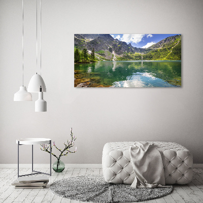 Moderný obraz canvas na ráme Morské oko Tatry