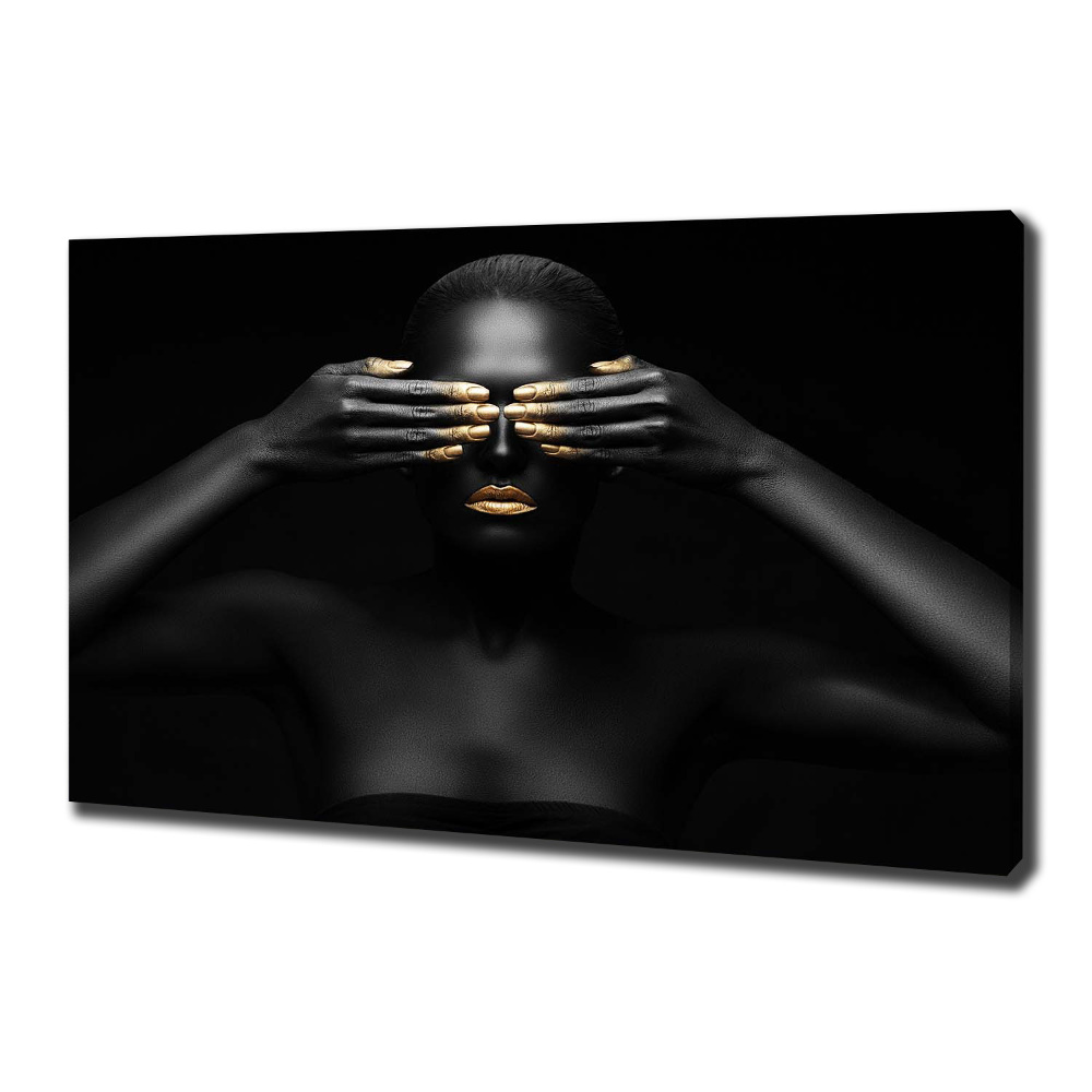 Foto obraz na plátne Žena v čiernom