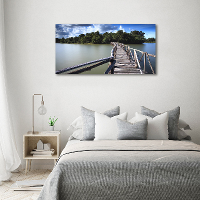 Foto obraz na plátne Drevený most