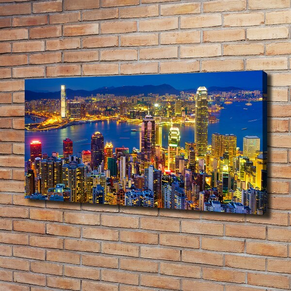 Foto obraz canvas Nočný Hongkong