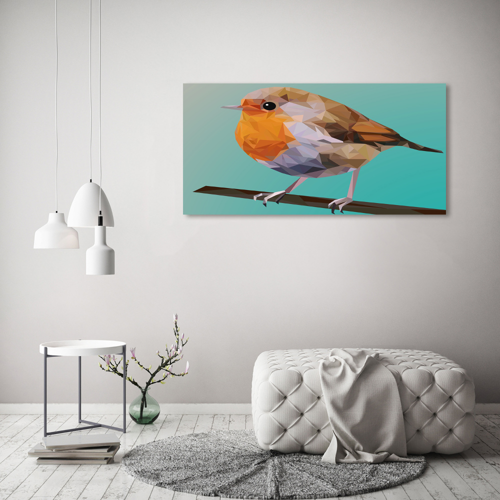 Foto obraz na plátne Červienka obyčajná vták