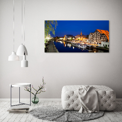 Moderný obraz canvas na ráme Nočný Bydgoszcz