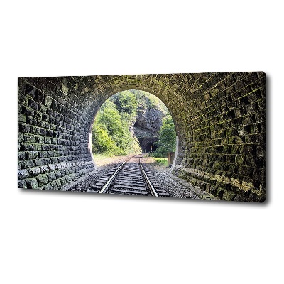 Foto obraz na plátne Železničný tunel