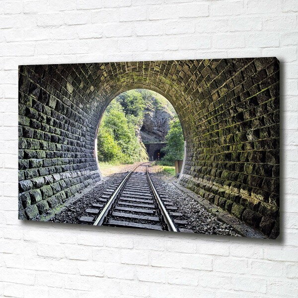 Foto obraz na plátne Železničný tunel