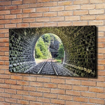 Foto obraz na plátne Železničný tunel