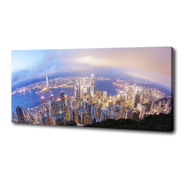 Foto-obraz canvas do obývačky Honkong panoráma