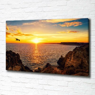 Foto obraz na plátne Západ slnka more