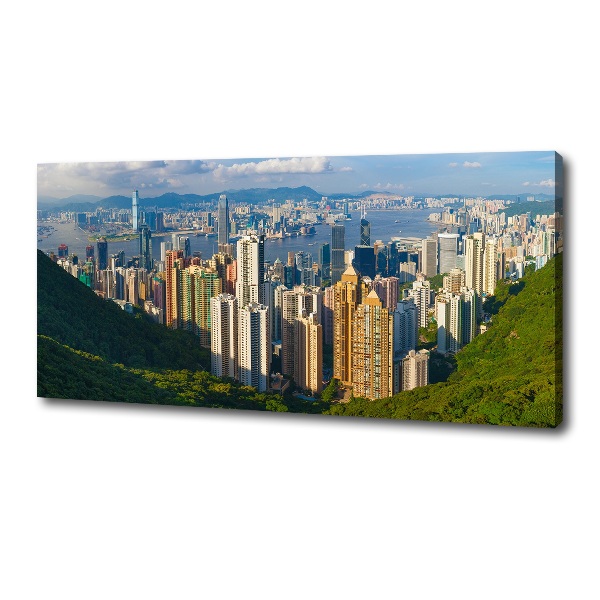 Foto obraz na plátne do obývačky Honkong panoráma