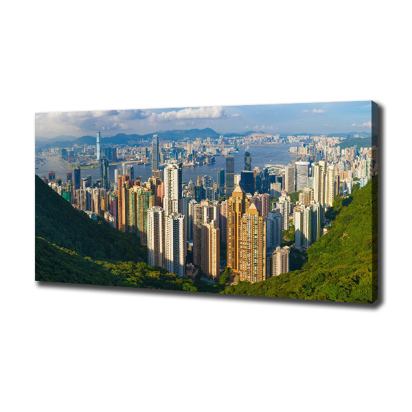 Foto obraz na plátne do obývačky Honkong panoráma