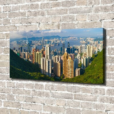 Foto obraz na plátne do obývačky Honkong panoráma