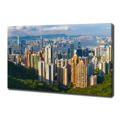 Foto obraz na plátne do obývačky Honkong panoráma