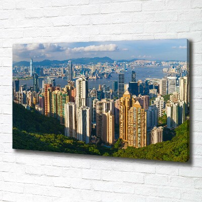 Foto obraz na plátne do obývačky Honkong panoráma