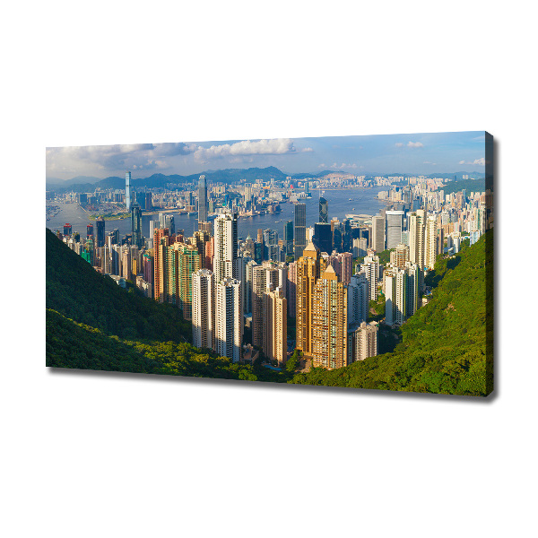 Foto obraz na plátne do obývačky Honkong panoráma