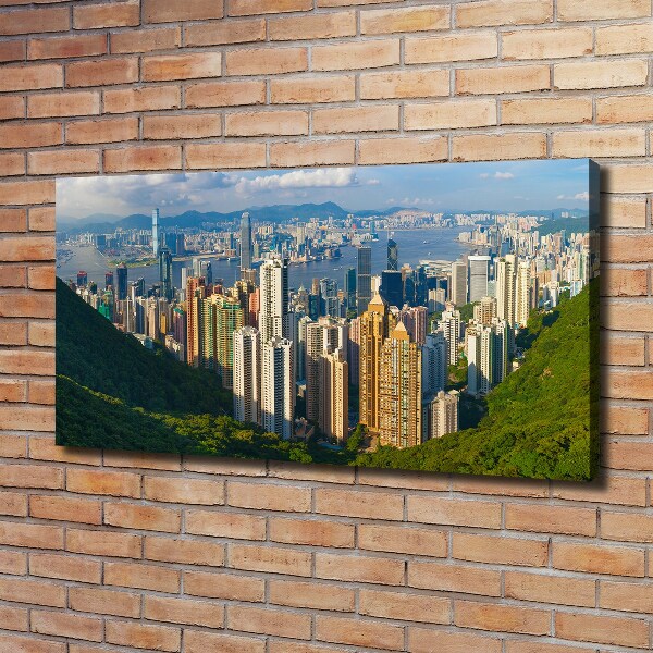 Foto obraz na plátne do obývačky Honkong panoráma