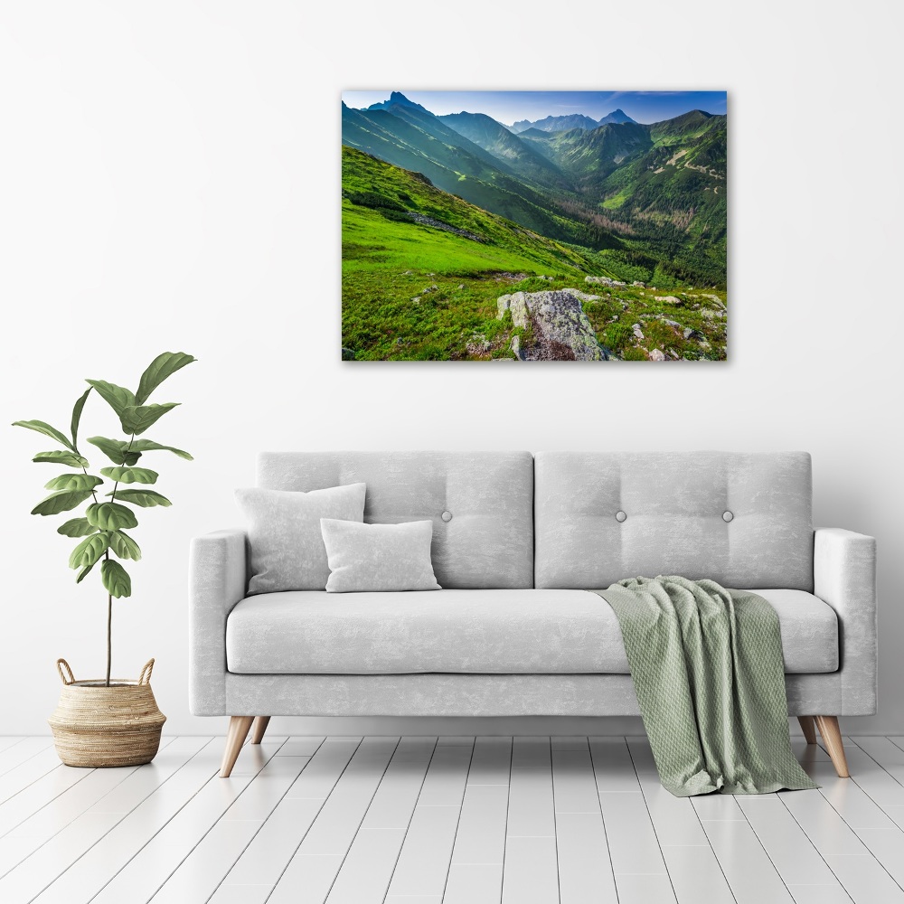 Foto obraz na plátne Úsvit v horách