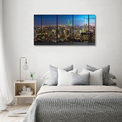 Moderný fotoobraz canvas na ráme New York noc