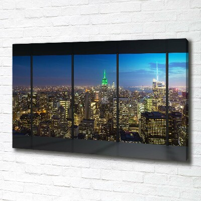 Moderný fotoobraz canvas na ráme New York noc