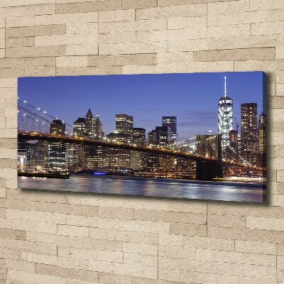 Foto obraz canvas Manhattan noc