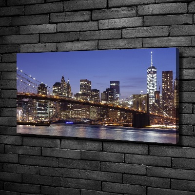 Foto obraz canvas Manhattan noc