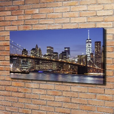 Foto obraz canvas Manhattan noc