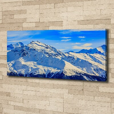 Foto obraz tlačený na plátne Alpy zima