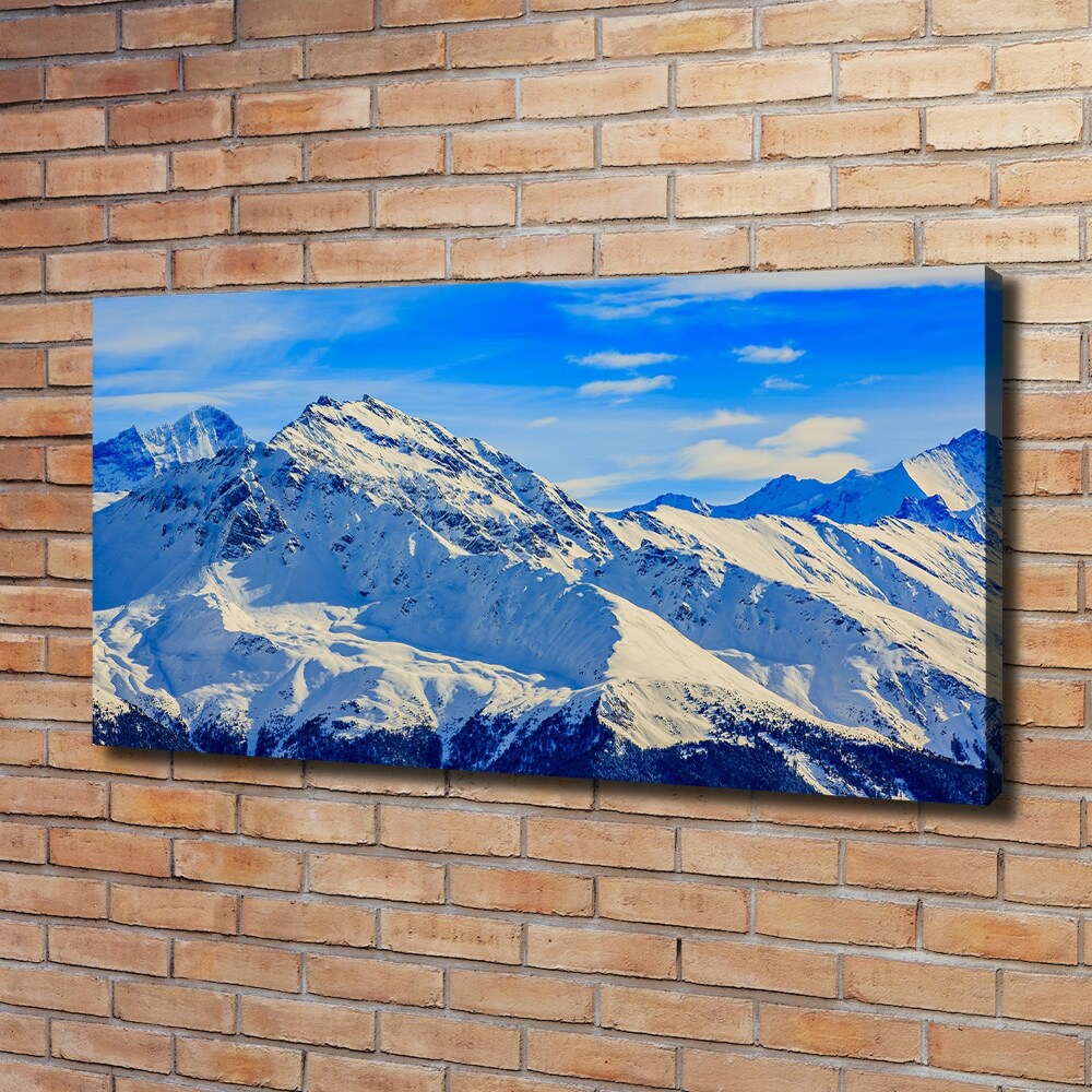 Foto obraz tlačený na plátne Alpy zima