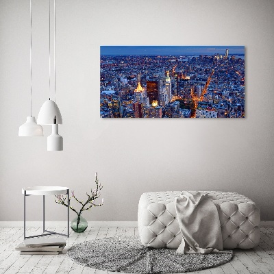 Moderný fotoobraz canvas na ráme Manhattan noc