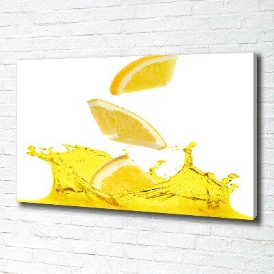 Foto obraz na plátne do obývačky Plátky citróna