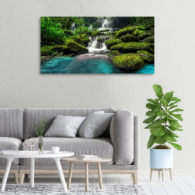 Foto obraz na plátne Vodopád v džungli