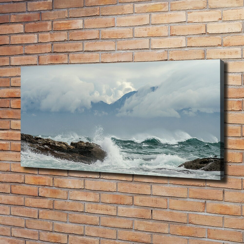 Foto obraz na plátne Rozbúrené more