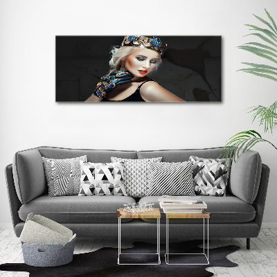 Foto-obraz canvas na ráme Žena v korune