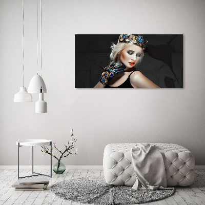 Foto-obraz canvas na ráme Žena v korune