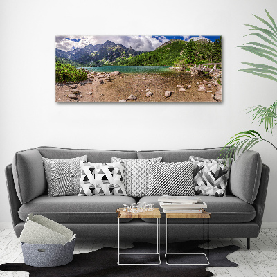 Foto obraz na plátne do obývačky Jazero v harách