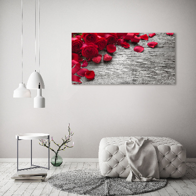 Moderný obraz canvas na ráme Červené ruže