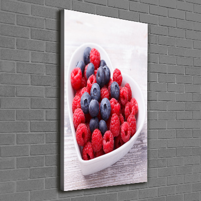Vertikálny foto obraz na plátne Malina a jahody