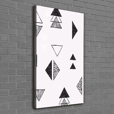 Vertikálny foto obraz canvas Trojuholníky pozadia
