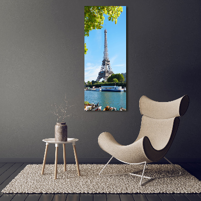 Vertikálny foto obraz na plátne Eiffelová veža Paríž
