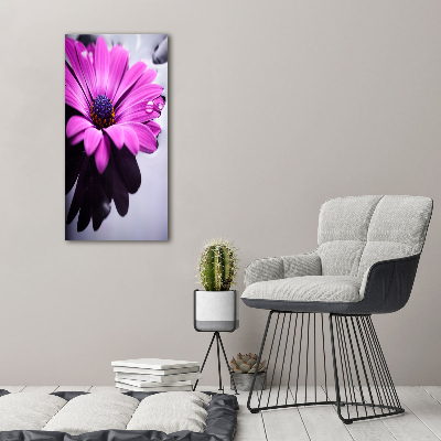 Vertikálny foto-obraz canvas do obývačky Ružová gerbera