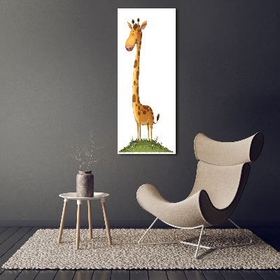Vertikálny moderný fotoobraz canvas na ráme Žirafa