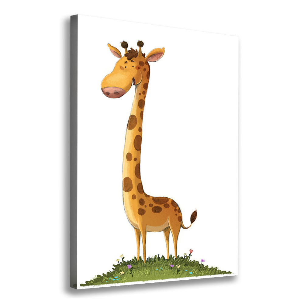 Vertikálny moderný fotoobraz canvas na ráme Žirafa