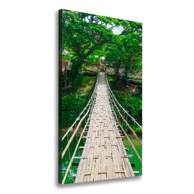 Vertikálny foto obraz canvas Visiace most
